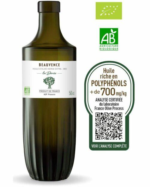 Huile d'Olive Vierge Extra BIO - La Dorée - AOP Provence