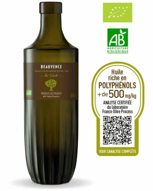 Huile d'Olive Vierge Extra BIO - La Verte - AOP Haute Provence